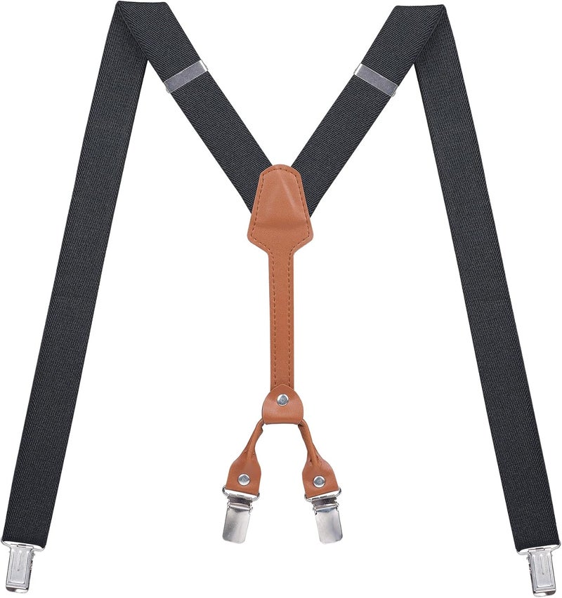 Action Ward Store Women's Suspenders - 1" Width - Y Back 4 Clip Skinny Ladies Suspenders - Image 1
